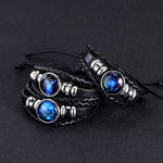 12 Zodiac Constellation Bracelet Luminous Braided Design Bracelet For Men Women Kids