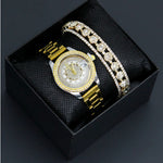 Women's Watch Affordable Luxury Fashion Diamond Foreign Trade Women's Watch Bracelet Student Watch Gift Suit